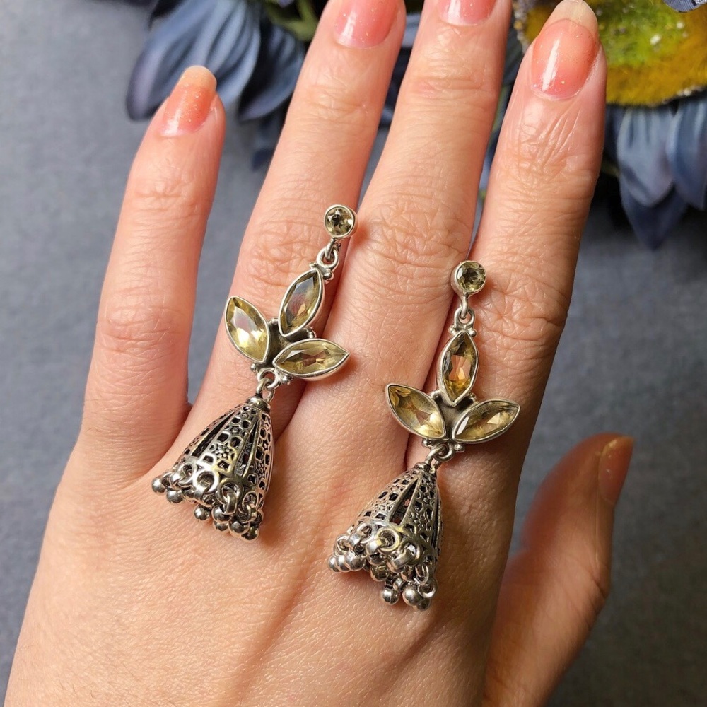 ‼️Clearance‼️Sterling silver citrine earring